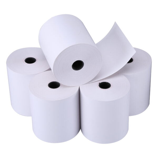 Rollos Térmicos para Boleta y Factura 80×80mm 55Grs / 5 und